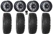 MSA Clubber 15"Wheels Black DDT 37"RC500S Sticky Tires UForce U10 Pro/U10 XL Pro