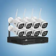 UL-Tech Wireless CCTV Security System 8CH NVR 3MP 8 Square Cameras