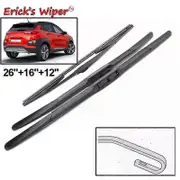 Erick's Wiper Front And Rear Wiper Blade Set For Hyundai Kona 2017 - 2023 Windshield Wiper Blades 26" + 16" + 12"