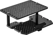INJORA Battery ESC Receiver Tray Double Decker Carbon Fiber Plate for 1/18 RC Crawler TRX4M