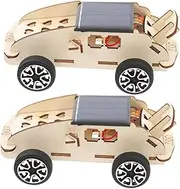 Abaodam 2pcs Solar Powered Car Kit Educational Science Experiment for Boy Girl Interactive Stem Building Toy for Boys and Girls Encourages Critical Thinking and Real-World Applications