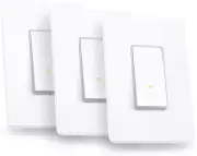 Kasa Smart Light Switch HS200P3, Single Pole, Needs Neutral Wire, 2.4GHz Wi-Fi ,