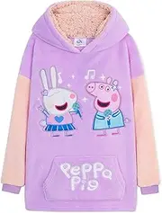 [Peppa Pig] Oversized Hoodie Blanket for Kids, Gifts for Girls (Multi), Multi, One Size