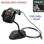 Zebra DS2208-SR 1D/2D Handheld Barcode Scanner Kit with Stand + USB Cable UK