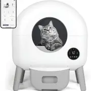 ADVWIN Automatic Smart Cat Litter Box Self-Cleaning WiFi Remote App Control