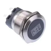 Instrument' Red LED Momentary 22mm Vandal Push Button Switch SPDT 12V