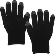 GRIRIW 1 Pair Gaming Touch Screen Gloves Color Kit Mobile Phone Controller Elastic Headbands Enamel Pins Eyelet Tools Rice Ink Controller Cute Cup Lids Machine Tools Black Silver Fiber