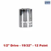 Kincrome K2888 - Socket 1/2" Drive 19/32" Mirror Polish