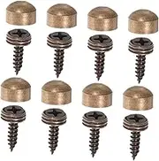 LOORGVEL 1Set Decorative Screw Fasteners Self Tapping Mirror Fixing Screws with Caps for Easy Installation and Cleaning Solid Construction for Indoor Outdoor Furniture