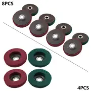 100mm Nylon Fiber Flap Buffing Wheel Polishing Grinding Disc For Angle Grinder