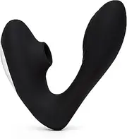 Lovehoney Indulge Stroking Clit Sucker Sex Toy | Clitoris & G Spot Stimulator Vibrator for Women | Vibrating Finger Massager Adult Sex Toy | Suction Dildo Vibrator Clitoral G Spot Stimulation | Black