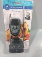 Grand Gourmet Wireless Remote Meat Thermometer, Dual Timer, Flashlight