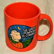 Linus Peanuts Halloween Great Pumpkin Patch Ceramic Lg Coffee Tea Mug Cup New