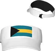 [Generic] National Emblem of Bahamas Sun Visor Hats Bahamian Sunscreen Visor Cap for Sport Beach Tennis Golf Running Hiking