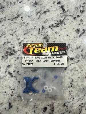 NEW Team Associated Front Blue Aluminum Shock Tower with Fr Body Mount Support