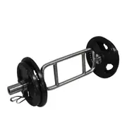 43kg Olympic Barbell Weight Set - Tricep Bar + 35kg Iron Ez Grip Weight Plate