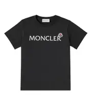 [Moncler Enfant] Moncler Enfant Logo cotton jersey T-shirt Y 14 black