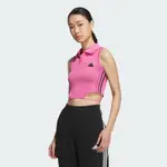 【ADIDAS】TANK TOP 背心 短版上衣 背心上衣 女 粉紅色-JJ3552