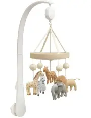 [Mamas & Papas] Musical Mobile Cot in Tan