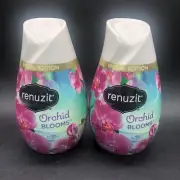 RENUZIT Special Edition ORCHID BLOOMS Scent Solid Gel Air Freshener 2 x 7.0 oz