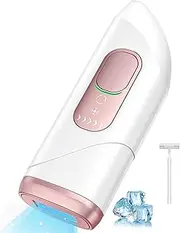 Laser Hair Removal,Laser Hair Removal for Women, 999999 Flashes,Hair Removal Device,ipl laser hair removal for Facial Legs Arms Whole Body Use (White-Rose Gold)