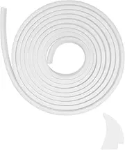 Silicone Rubber RV Window Seal 1/2'' x 1/4'' White, Sound Insulation Weatherproof Window Glass Edge Locking Gasket Seal Trim, RV Weather Stripping for Car Boat Camper Truck Marine, 30 Ft