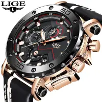在飛比找蝦皮商城優惠-LIGE男士手錶 軍用運動手錶 防水手錶 計時碼錶 石英手錶