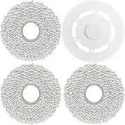 [Wivplex] Mop Cloths, for Ecovacs, for T20 Pro/T20 Max Robot Vacuum Cleaner Bracket Part Dry and Wet Usage Mop Cloths Pad Floor Cleaning Robot Vacuum Mop Pad(A)