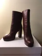 THEORY Obsidian platform boots cordovan burgundy -6 1/2-NIB! $655