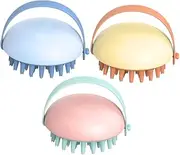 ARTSEWPLY 3Pcs Hair Cleaning Massager Durable Spa Shampoo Comb for Deep Scalp Massage Bristles for Dandruff Removal Lightweight Travel Friendly Design Barbershop Supply