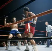 Ken Norton after taking punch from George Foreman during fig - 1974 Old Photo