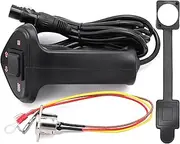 TuoLauthon 500A 12000Lb Winch Hand Remote Controller with Control Socket Assembly for UTV ATV Winch