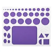 8x7" Paper Quilling Template Board Strips Mould Crimper Craft Tool, Purple White