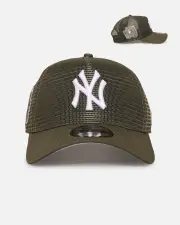 [New Era] New Era New York Yankees 'Polychromatic Mesh' 9forty A-frame Snapback New Olive - Size ONE ONE New Olive