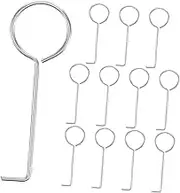 12Pcs Shower Drain Hooks Reusable Lifting Hook for Bathroom Floor Drain Cleaning Drain Unclogging Tool Durable and Easy to Use for Shower and Tub Drains