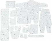 [LIFKOME] Suit Dresses Bibs Kid Towels Apparel Bib Clothing Clothes Costume Dress Spring Outfits Dress for The Outfit Fashion Hat Blue Cotton
