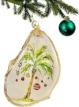 Oyster Shell Ornaments, Oyster Shell Art Decorative Crafts Tree Ornaments, Exquisite Beach Theme Ornament, Christmas Decorations for Wedding, Arts Crafts, Theme Party