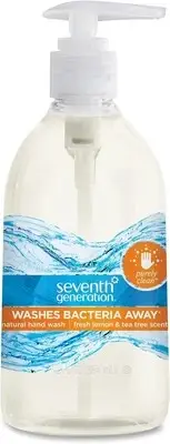 Seventh Generation Purely Clean Hand Wash, Fresh Lemon and Tea Tree, 12 Ounce
