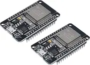 DIGISHUO 2Pcs ESP-WROOM-32 ESP32 ESP-32S Development Board 2.4GHz Dual-Mode WiFi + Bluetooth Dual Cores Microcontroller Processor Integrated with Antenna RF AMP Filter AP STA for Arduino IDE