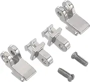 HALLMERS 1 Set 6pcs 3.5mm Stainless Steel Universal Barrel Spring Hinge Assembly Set 90 Degree Eyeglass Frame Glasses Replacement Part - Optical Insert Eye Wear Specs Repair Joint Spectacles Bracket