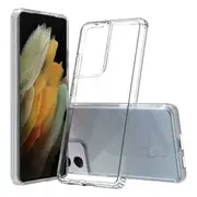 For Samsung Galaxy S21 Ultra Transparent Hard Shel Slim Polycarbonate Case Cover (Clear)