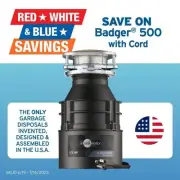 InSinkErator Badger 500 W/C, 1/2 HP Continuous Feed Kitchen Garbage Disposal