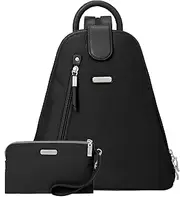 [Baggallini] womens Metro Backpack With Rfid Phone Wristlet One Size