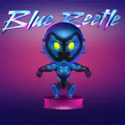 UNPAINTED Blue Beetle - DC Chibi Style 3D Printed Mini Figure BH