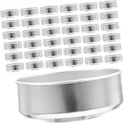 Operitacx 120pcs Candle Tin Containers Aluminum Candle Molds for Tea Lights and Electronic Candles for DIY Candles Making and Festive Decorations