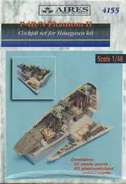 ARS4155 1:48 Aires Cockpit - F-4B F-4N Phantom II (HAS kit) #4155