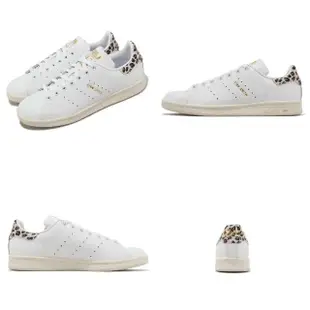 【adidas 愛迪達】休閒鞋 Stan Smith W 女鞋 白 棕 金 豹紋 小白鞋 史密斯 愛迪達(IE4634)