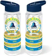 Gold Coast Titans NRL Rugby League Tritan Bottle with Rubber Bands