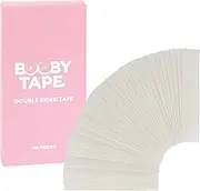 Booby Tape Women's Double Sided Tape, Clear, 8cm Strips, Holds Dress, Fashion tape for the body, Body Tape