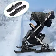 2Pcs Snow Sledge Board Skiing Board Toboggan